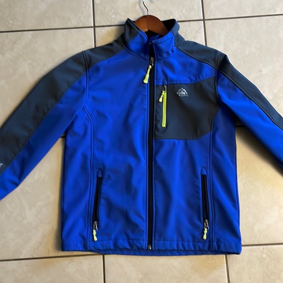 Youth Snozu fall jacket, size Large 14-16, color blue and grey. - Picture 1 of 2